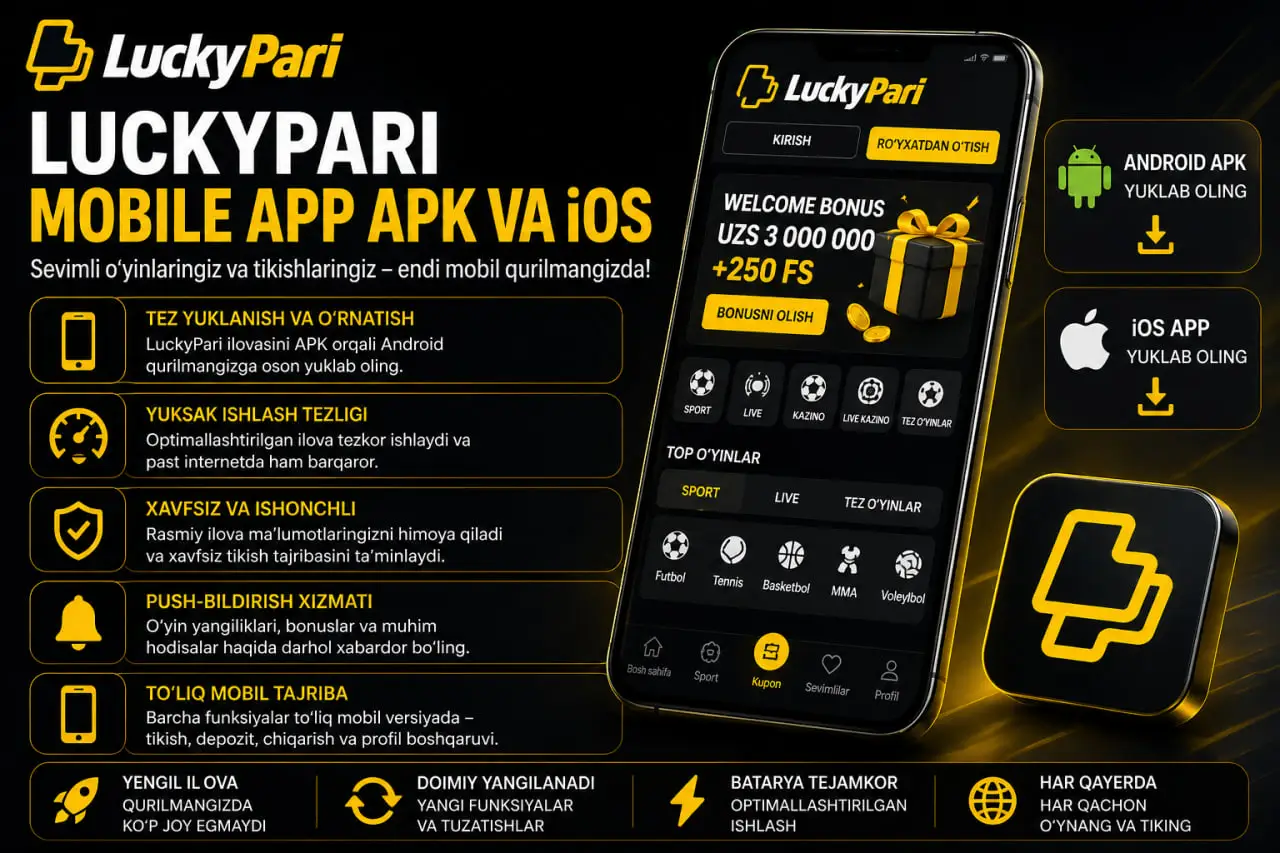 LuckyPari platformasi O'zbekiston