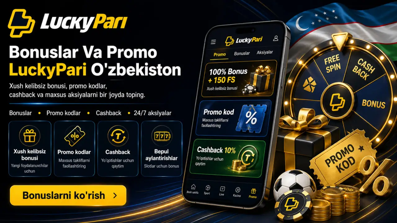 LuckyPari platformasi O'zbekiston